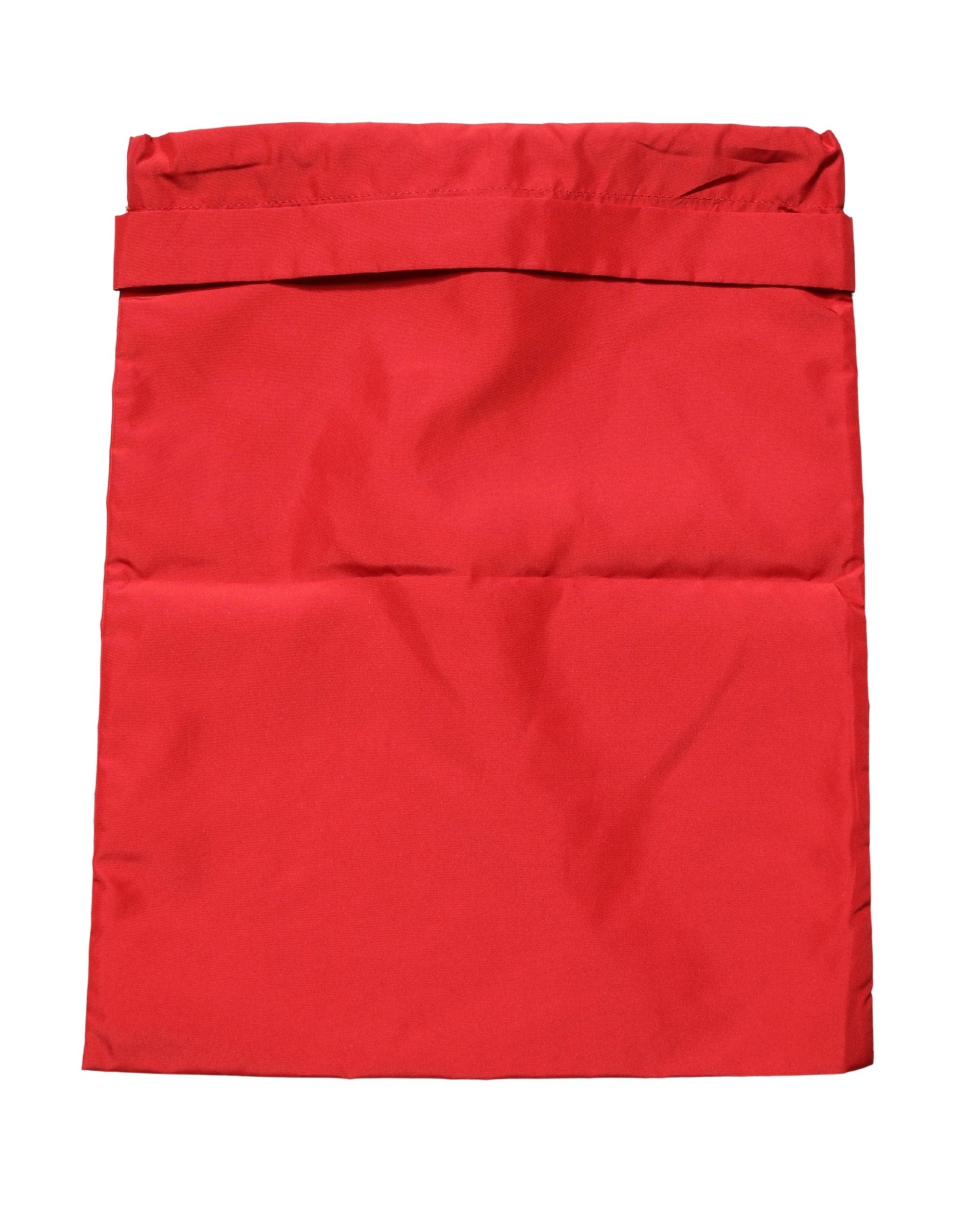 Red Polyester Men Drawstring Shorts Swimwear