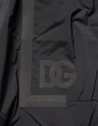 Black Nylon Elastic Waist Swim Shorts Swimwear