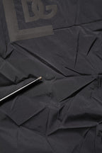 Black Nylon Elastic Waist Swim Shorts Swimwear