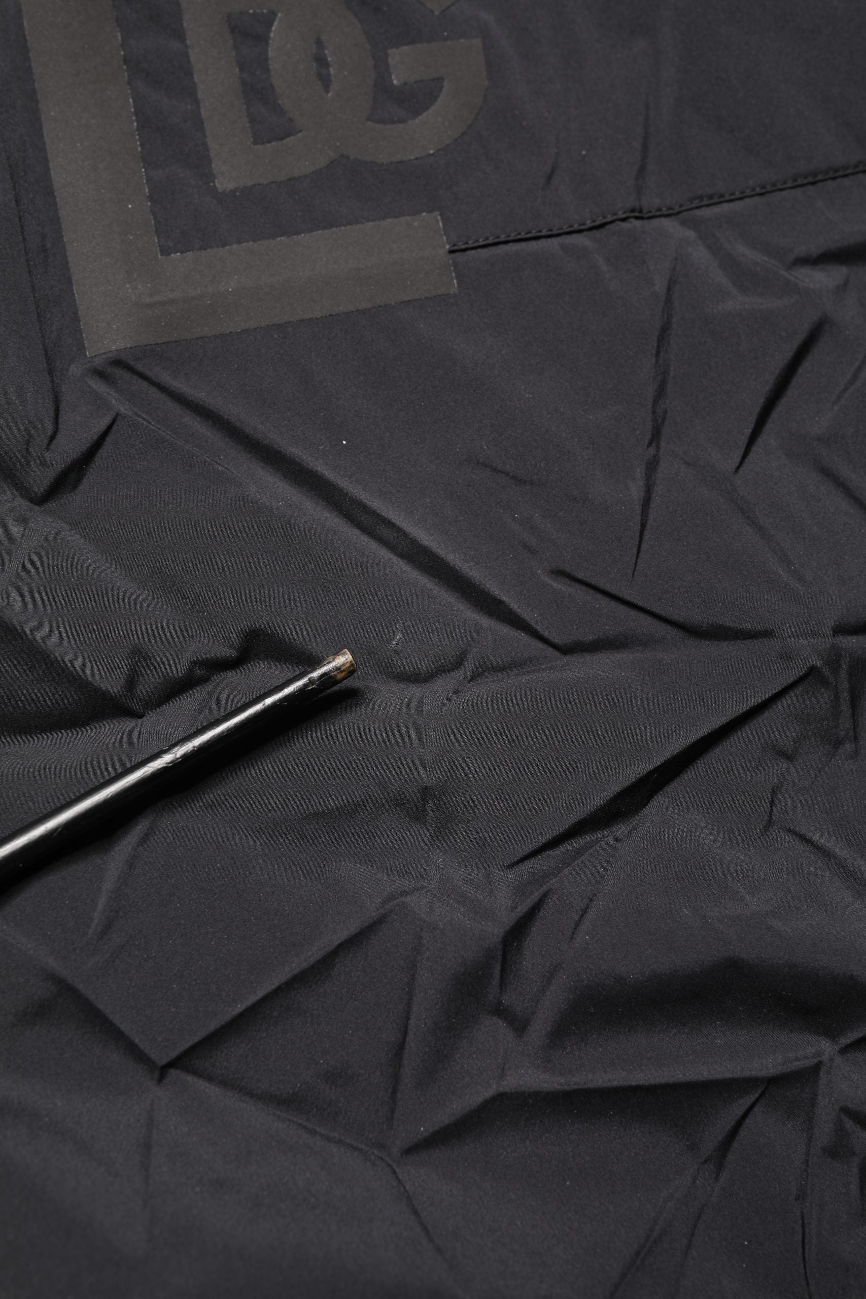 Black Nylon Elastic Waist Swim Shorts Swimwear