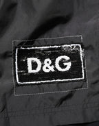 Black Polyester Drawstring Men Shorts Swimwear