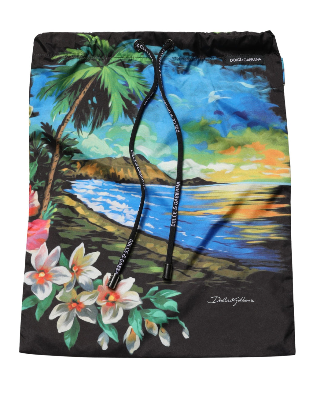Black Tropical Hawaiian Trunks Shorts Swimwear