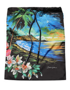 Black Tropical Hawaiian Trunks Shorts Swimwear