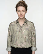 Bicolor Silk Pattern Shirt