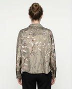 Bicolor Silk Pattern Shirt