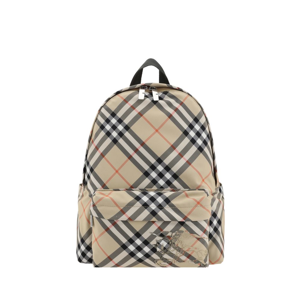 Beige Polyester Backpack