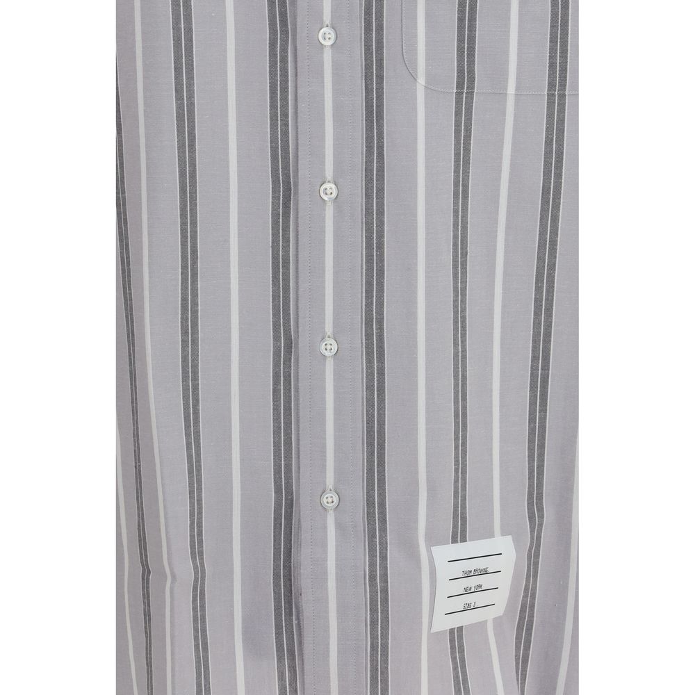 Gray Cotton Pattern Shirt