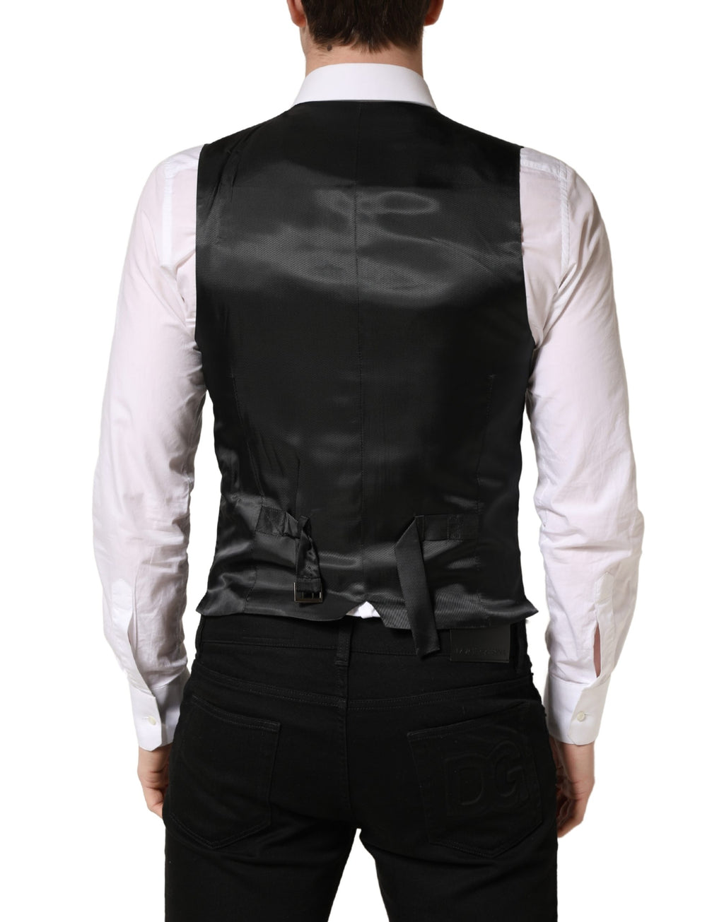 Dark Gray Wool Dress Formal Waistcoat Vest