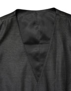 Dark Gray Wool Dress Formal Waistcoat Vest