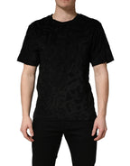 Black DG Mania Logo Print Casual  T-shirt