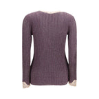 Purple Viscose Cardigan