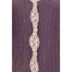 Purple Viscose Cardigan