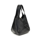 Black Buffalo Leather Shoulder Bag