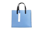 Marc Jacobs Grind Mini Blue Heaven Colorblock Leather Tote Crossbody Bag Purse