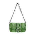 Marc Jacobs Neon Green The Monogram Leather J Marc Mini Shoulder Bag Crossbody