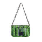 Marc Jacobs Neon Green The Monogram Leather J Marc Mini Shoulder Bag Crossbody