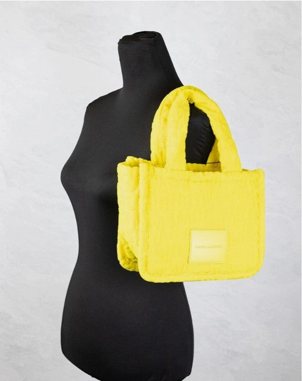 Marc Jacobs The Monogram Terry Tote Small Golden Kiwi Shoulder Bag Purse