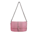 Marc Jacobs Neon Pink The Monogram Leather J Marc Mini Shoulder Bag Crossbody