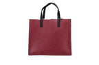 Marc Jacobs Grind Mini Pomegranate Colorblock Leather Tote Crossbody Handbag