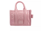 Marc Jacobs The Shiny Crinkle Micro Tote Bubblegum Leather Crossbody
