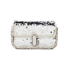Marc Jacobs The Mini J Marc Shoulder Bag Cream Sequined Crossbody Bag