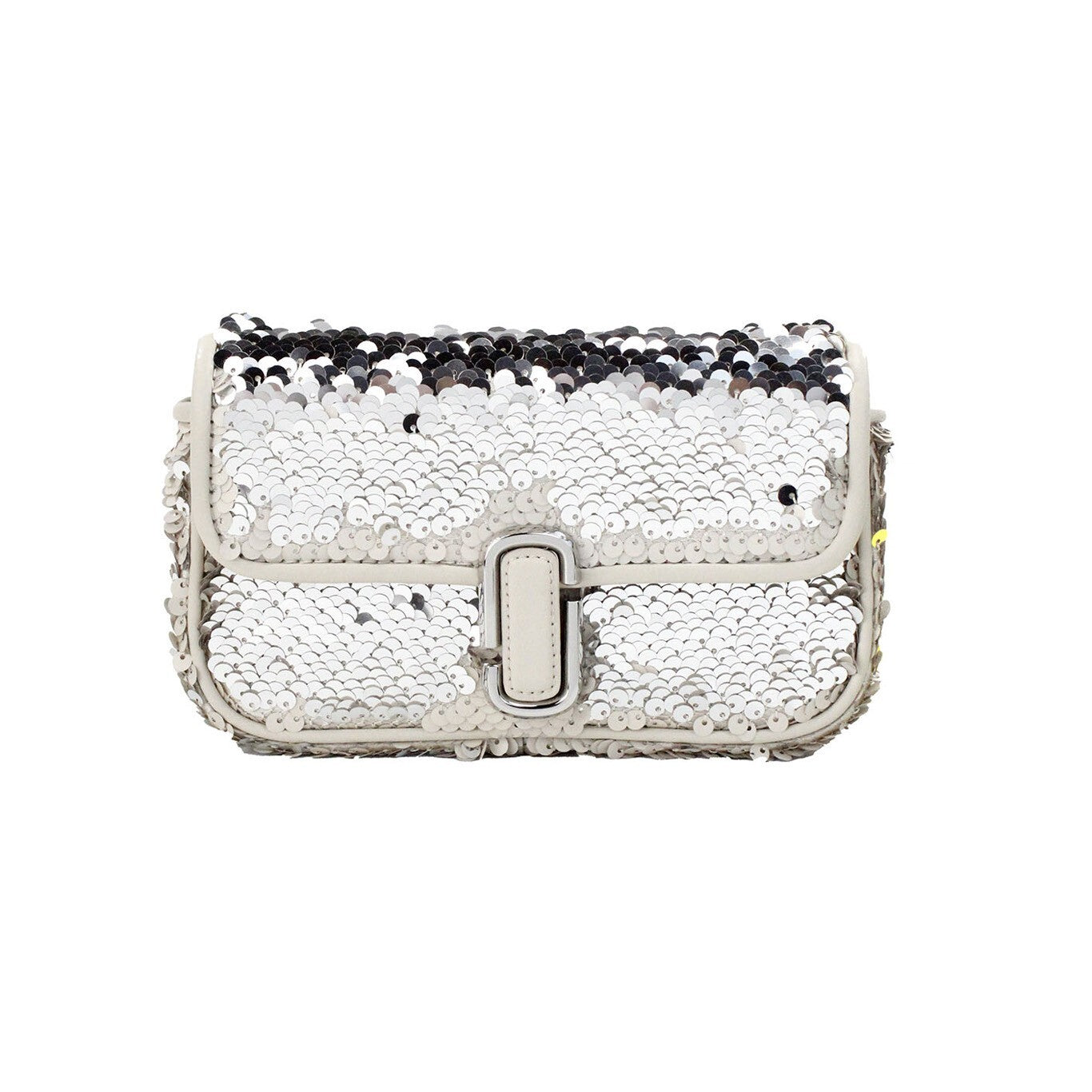 Marc Jacobs The Mini J Marc Shoulder Bag Cream Sequined Crossbody Bag