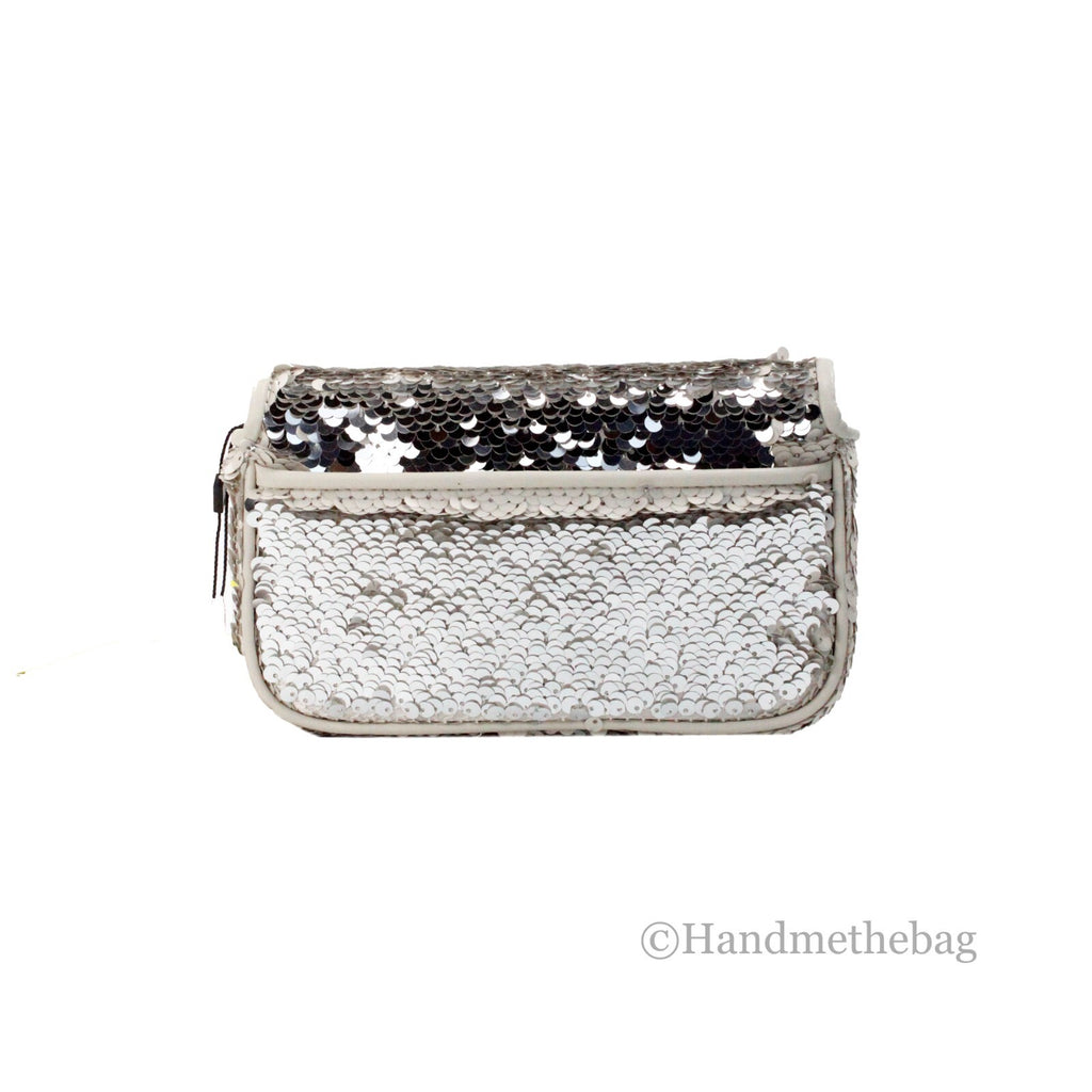 Marc Jacobs The Mini J Marc Shoulder Bag Cream Sequined Crossbody Bag