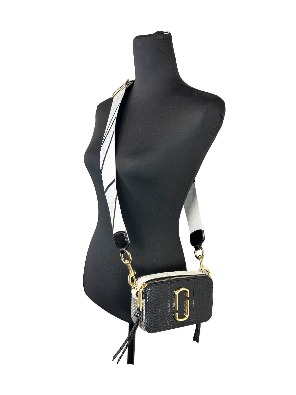 Marc Jacobs The Snapshot Snake Skin Crossbody Bag