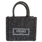 Versace Women'S 'Extra Small Athena' Shopping Bag Black