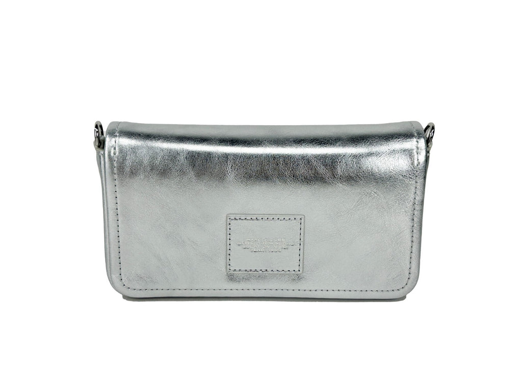 Marc Jacobs The Metallic Leather Chain Mini Bag - Silver