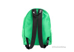 Versace Large Bright Green Nylon Fabric Medusa Shoulder Backpack Bookbag