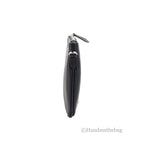 Burberry Peyton Monogram Black Leather Pouch Crossbody Bag Purse