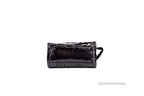 Marc Jacobs The Shiny Crinkle Micro Tote Black Leather Crossbody Bag Handbag