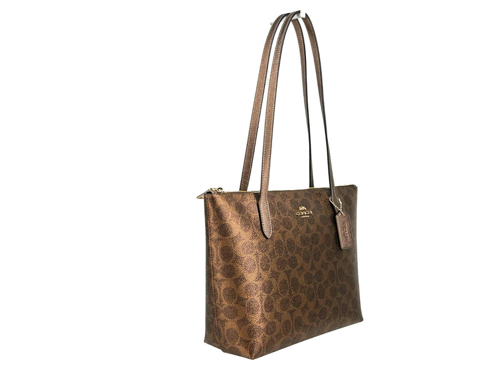 Coach Signature Fiona Zip Tote Bag