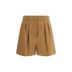 Beige Cotton Bermuda Shorts