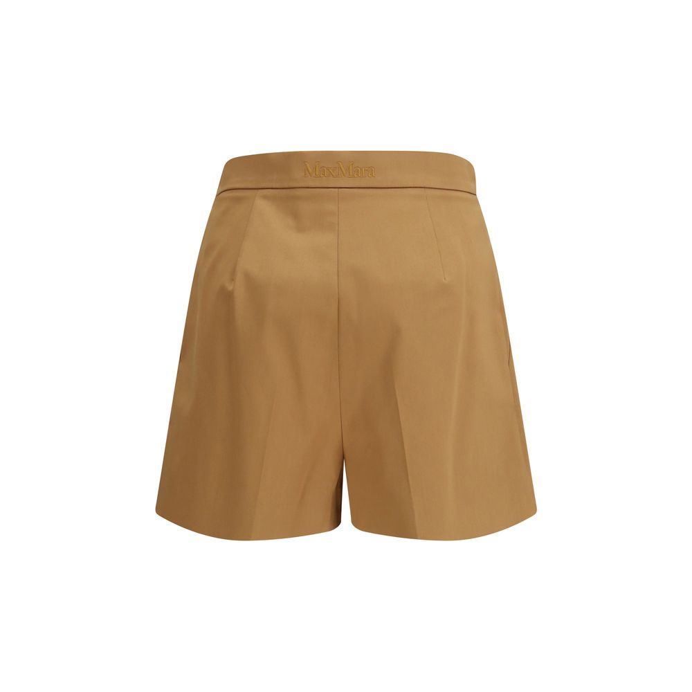 Beige Cotton Bermuda Shorts