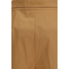 Beige Cotton Bermuda Shorts