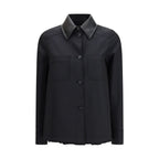 Black Polyester Pattern Shirt