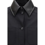 Black Polyester Pattern Shirt