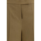 Bicolor Linen Bermuda Shorts