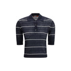 Blue Silk Polo Shirt
