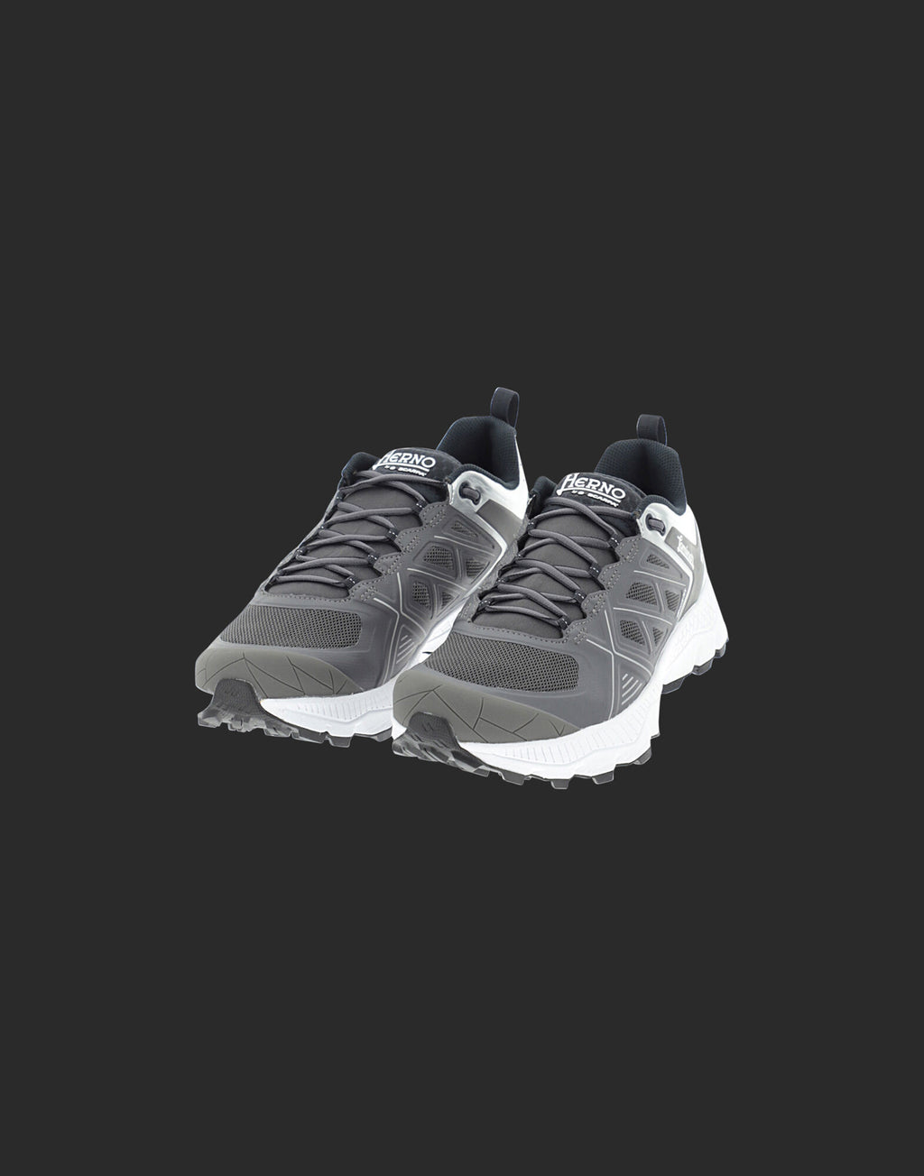 Bicolor Polyester Athletic Sneakers