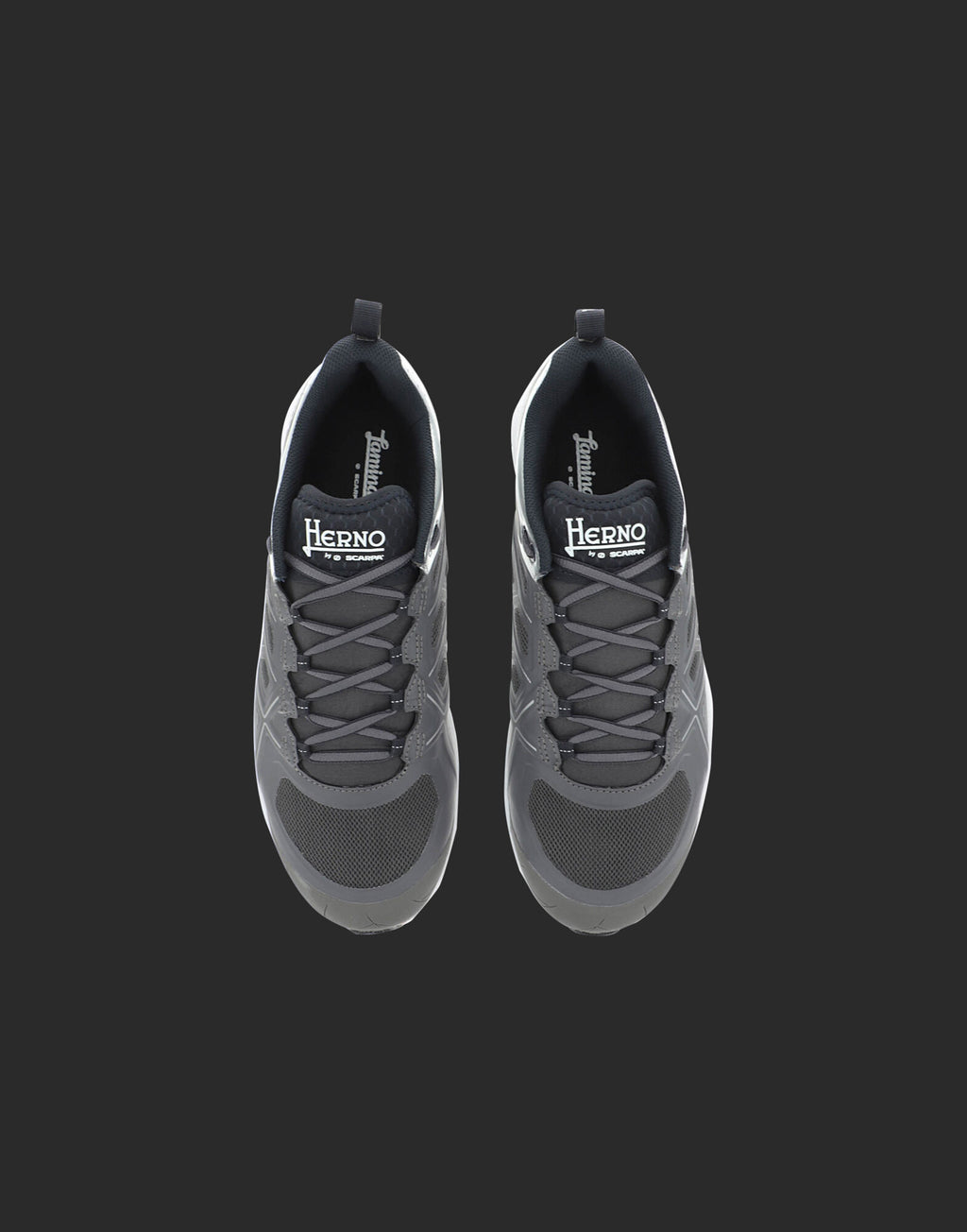 Bicolor Polyester Athletic Sneakers