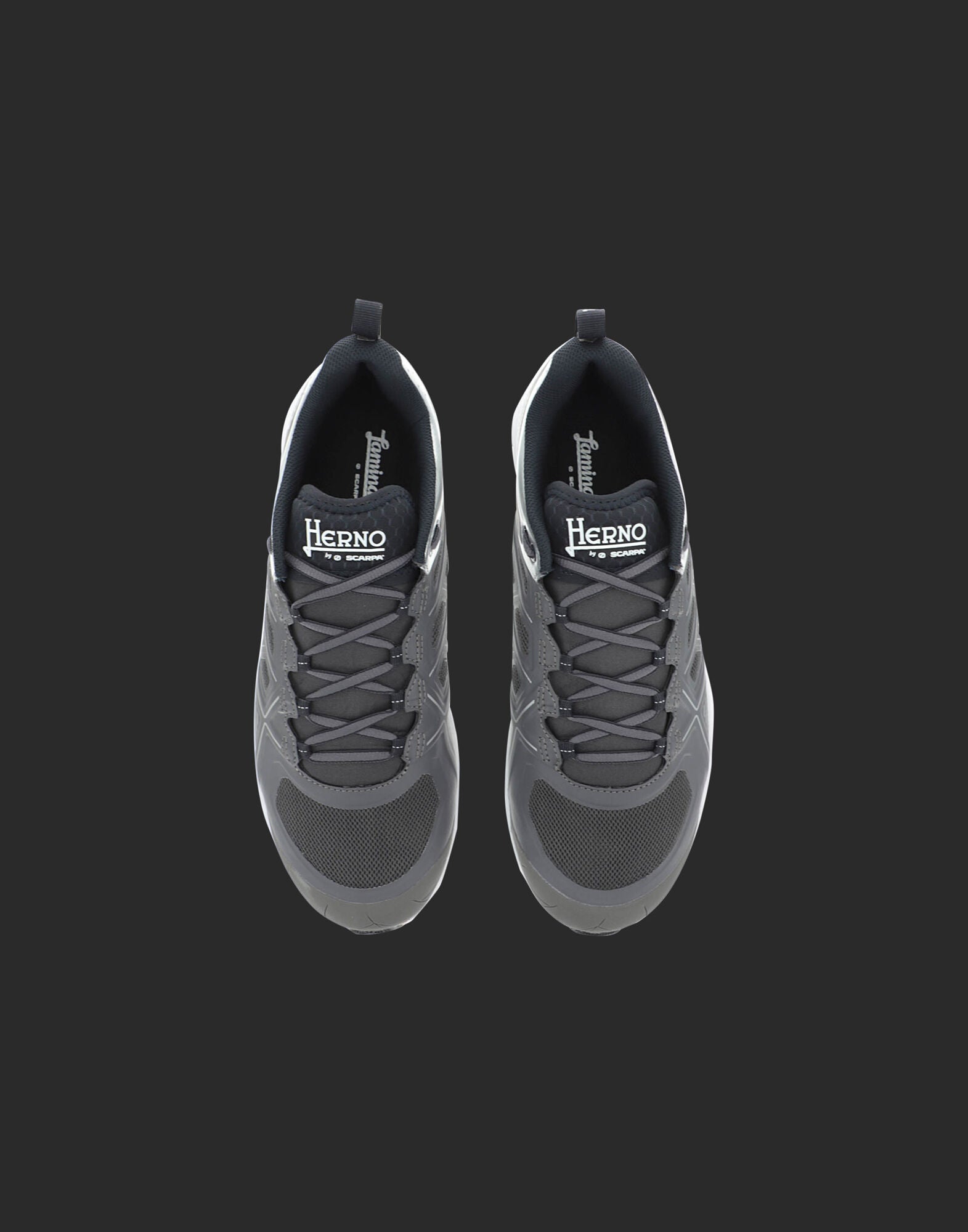 Bicolor Polyester Athletic Sneakers