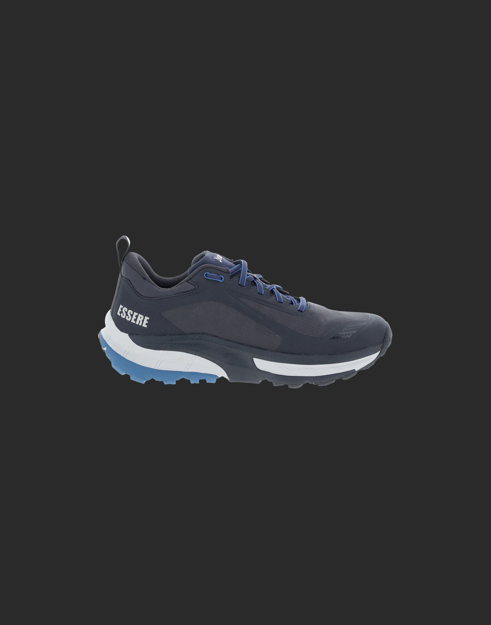Blue Polyamide Athletic Sneakers