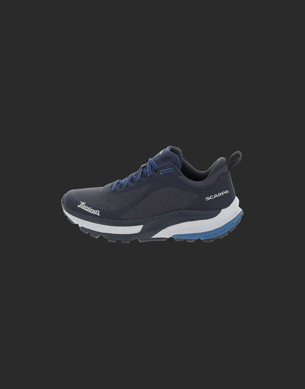 Blue Polyamide Athletic Sneakers