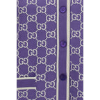 Purple Cotton Cardigan