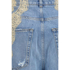 Blue Cotton Jeans Denim