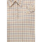 Beige Fabric Pattern Shirt