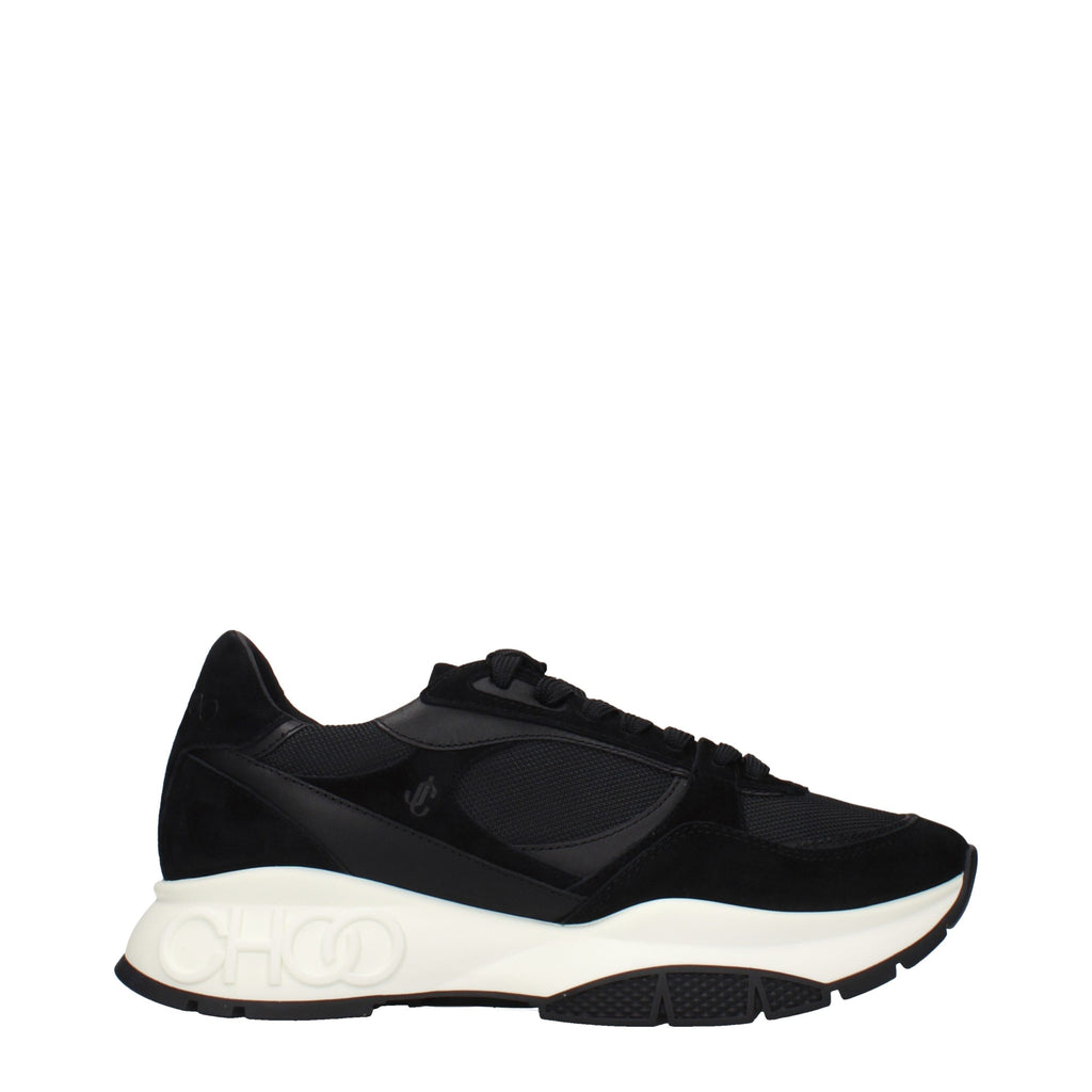 Black Fabric Athletic Sneakers